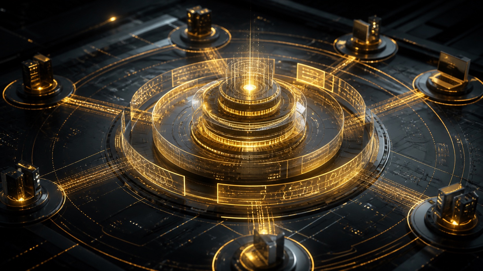 Conceptual cybersecurity service scene